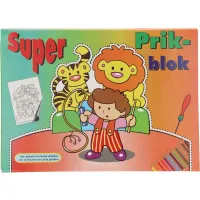 Super prikblok met prikpen circusdieren